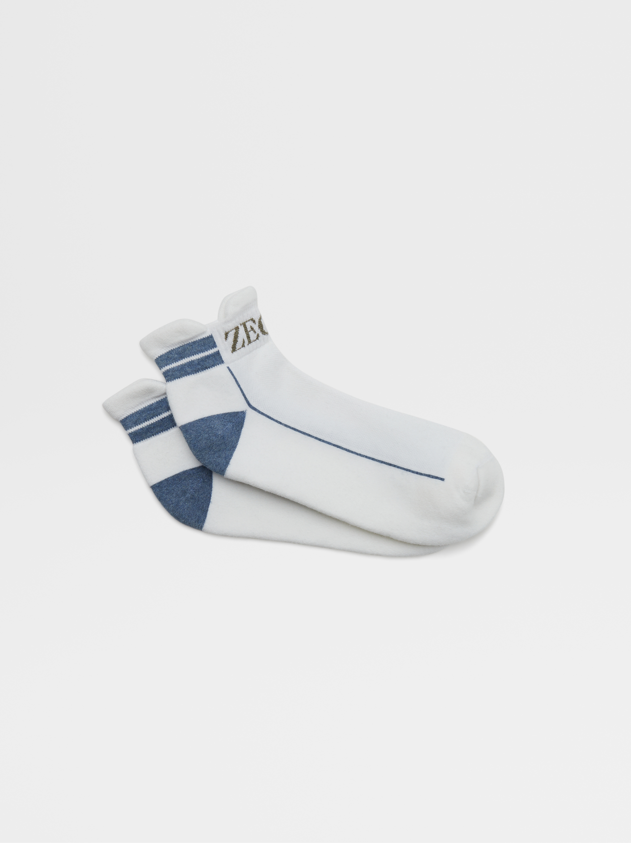 White Cotton Blend Sports Allure Sneaker Socks